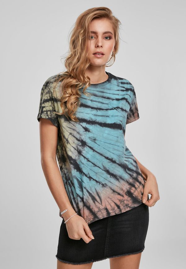 Urban Classics Women's T-shirt Tie Dye Boyfriend Tee black