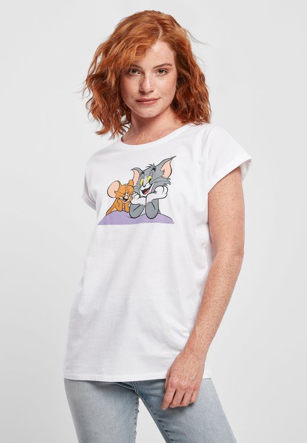 Merchcode Women's T-shirt Tom & Jerry Pose white