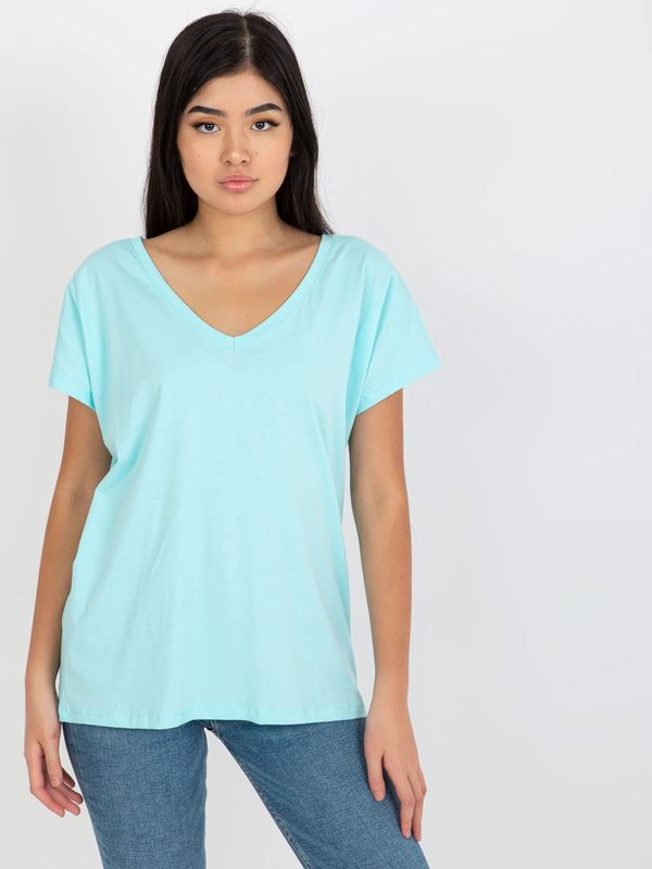 Fashionhunters Women's T-shirt - turquoise