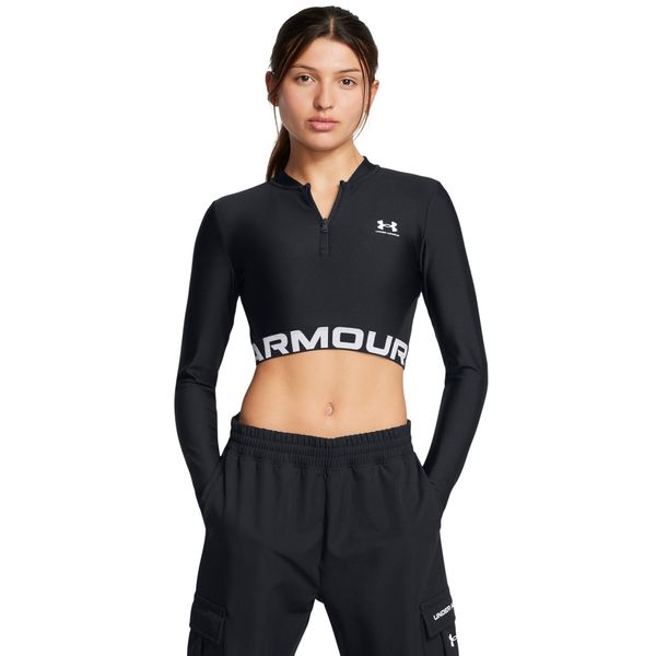 Under Armour Women's T-shirt Under Armour HeatGear Rib 1/4 Zip LS