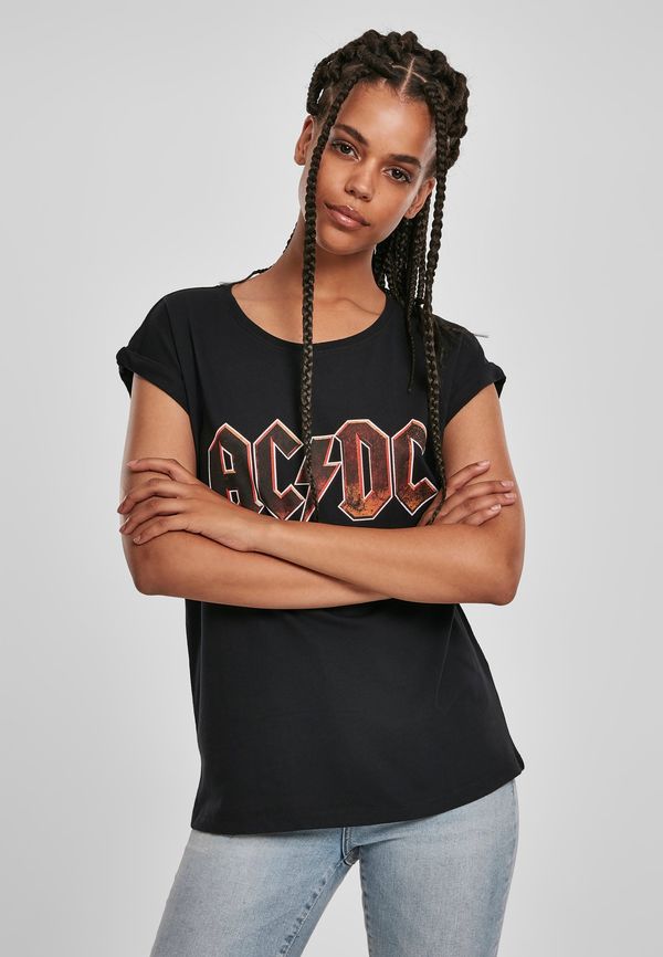 Merchcode Women's T-shirt with AC/DC voltage black