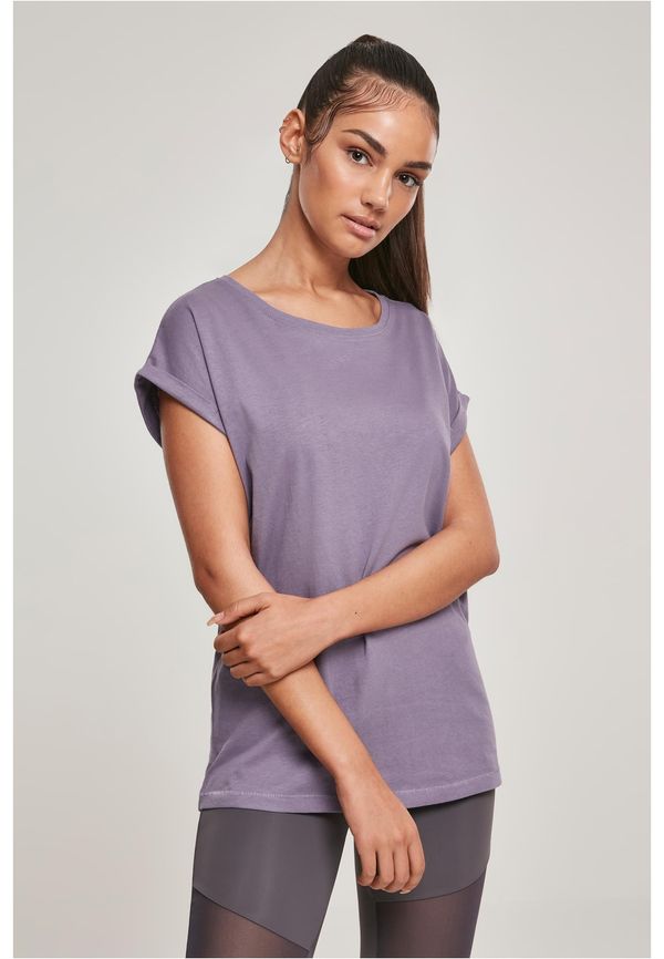 Urban Classics Women's T-shirt with extended shoulder powder purple