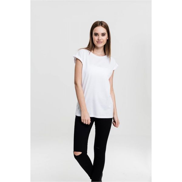 Urban Classics Women's T-shirt with extended shoulder white