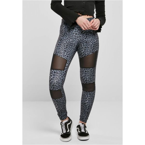 Urban Classics Women's Tech Mesh Leggings AOP Snowleo