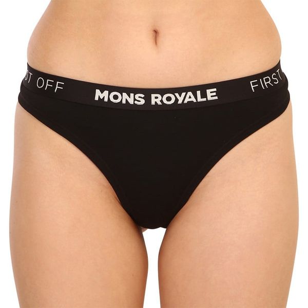 Mons Royale Women's thongs Mons Royale merino black