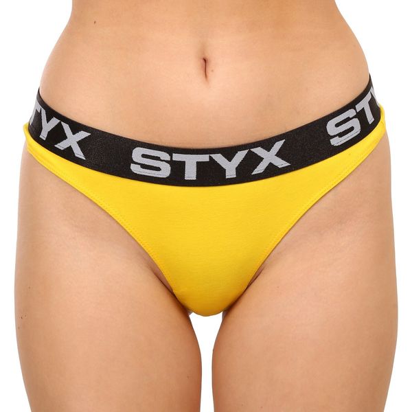 STYX Women's thongs Styx sports rubber yellow