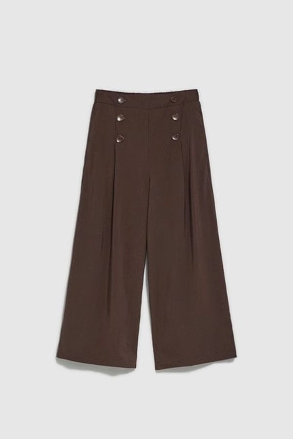 Moodo WOMEN'S TROUSERS L-SP-4017 D.OAK