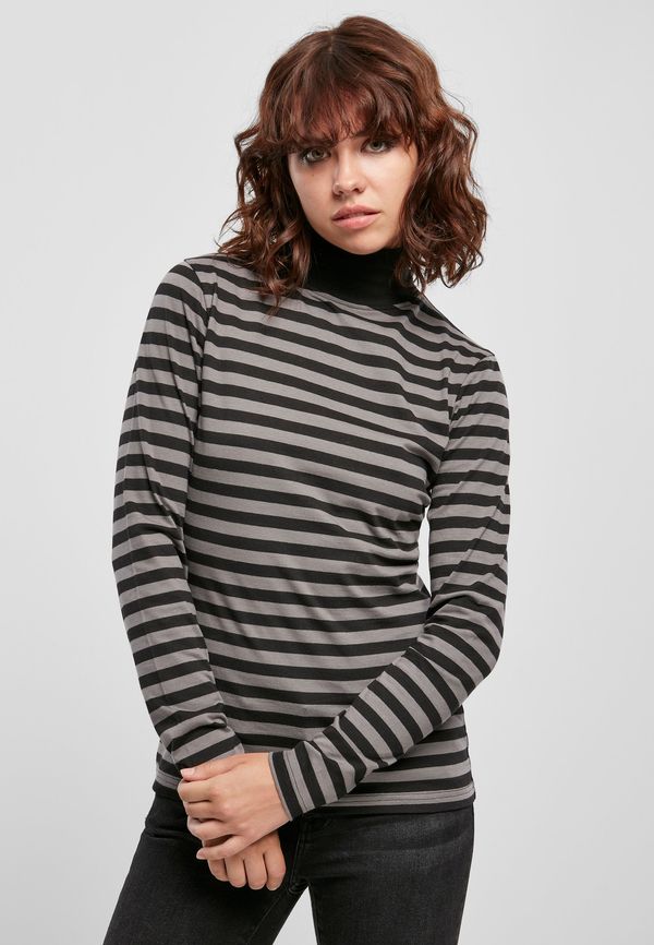 Urban Classics Women's turtleneck Y/D LS asphalt/black