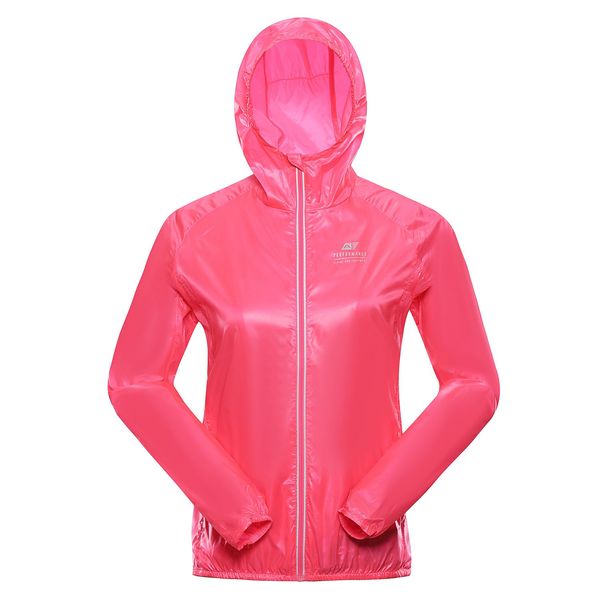 ALPINE PRO Women's ultra-light jacket with impregnation ALPINE PRO BIKES neon knockout pink