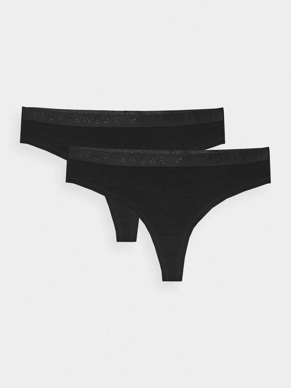 4F Women's Underwear Panties 4F (2 Pack) - Black