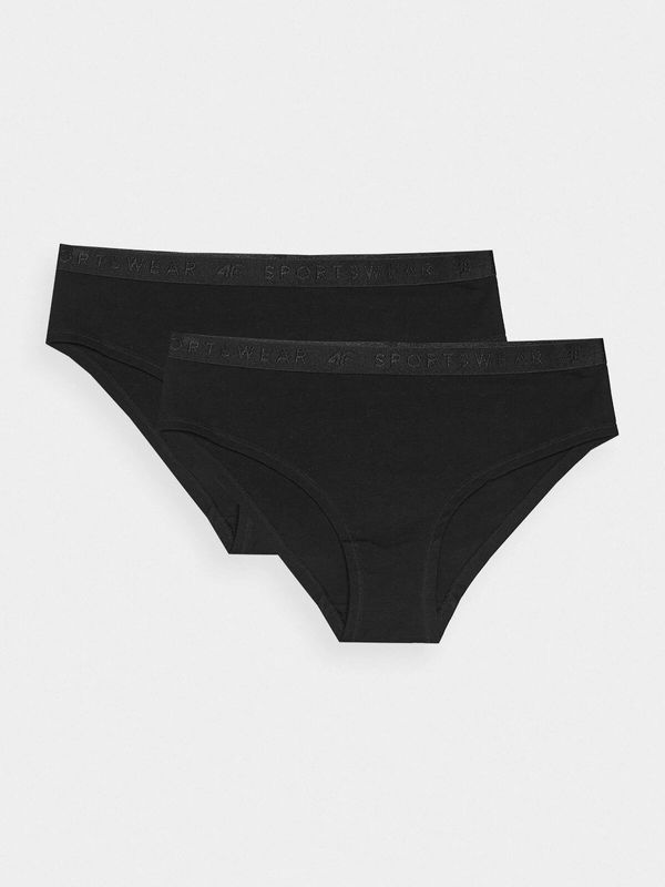 4F Women's Underwear Panties 4F (2 Pack) - Black