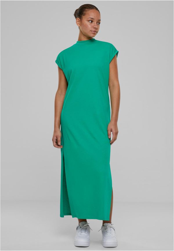 Urban Classics Women's Urban Classics Long Extended Shoulder Dress - Green