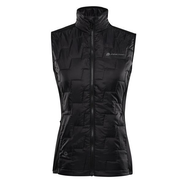 ALPINE PRO Women's vest with merino filling ALPINE PRO NERCA black