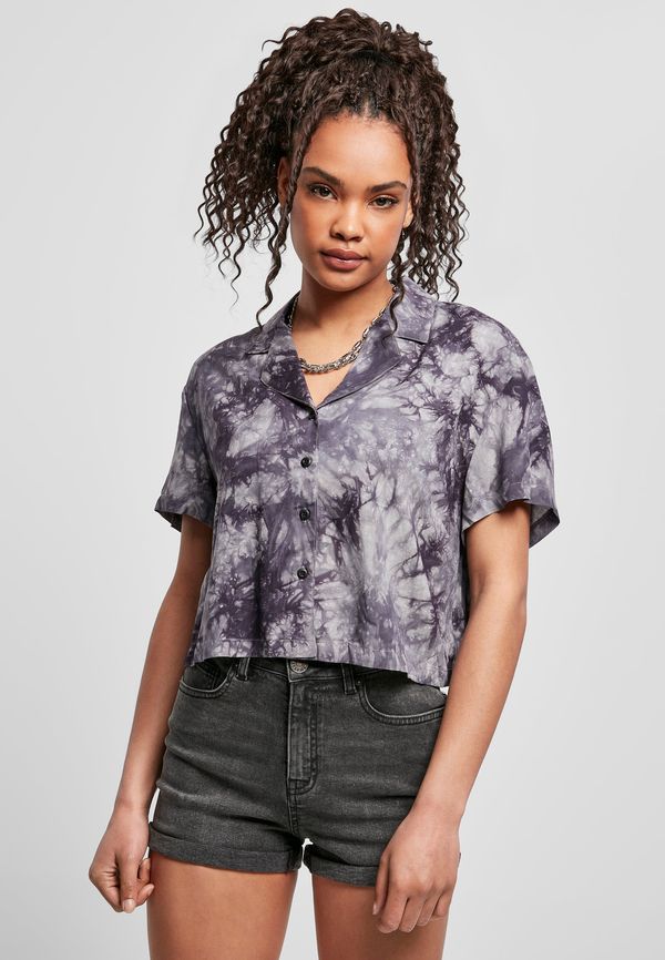 Urban Classics Women's Viscose Tie Shirt Dye Resort Dark