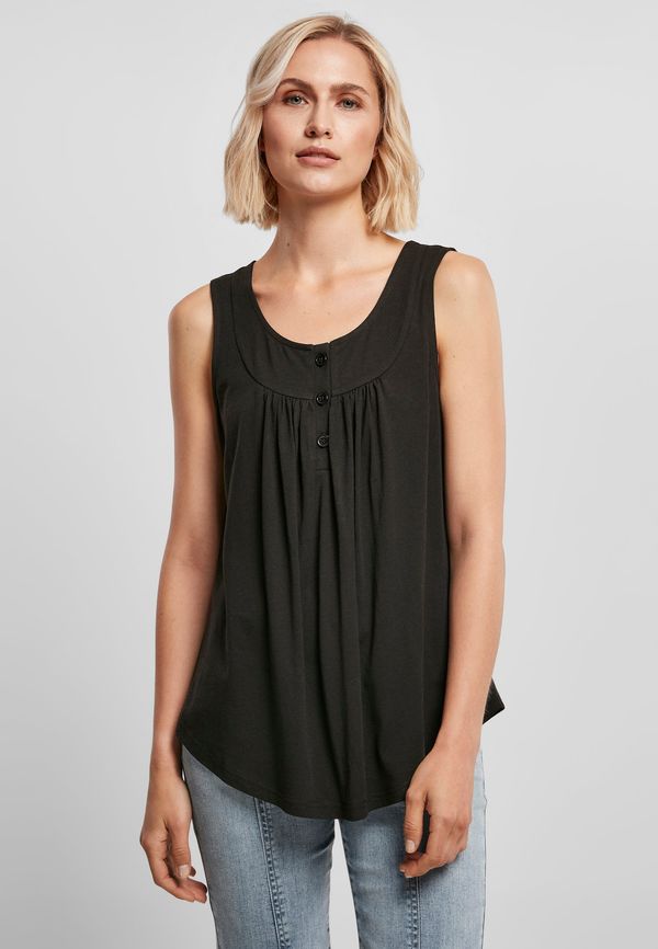 UC Ladies Women's viscose top with buttons in black