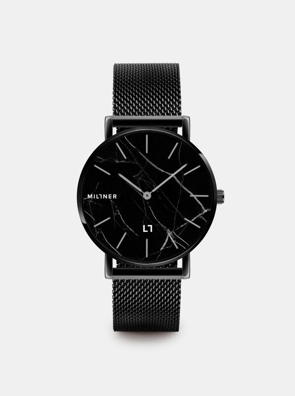 Millner Women's watch with black stainless steel millner belt