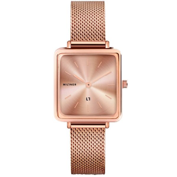 Millner Women's watch with stainless steel belt in pink-gold Millner Royal
