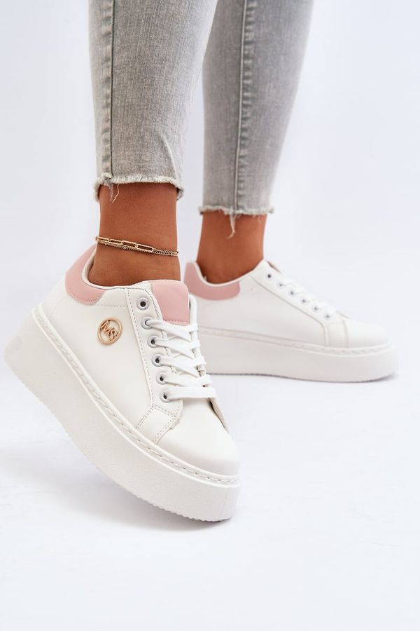 Kesi Women's White Eshen Platform Sneakers
