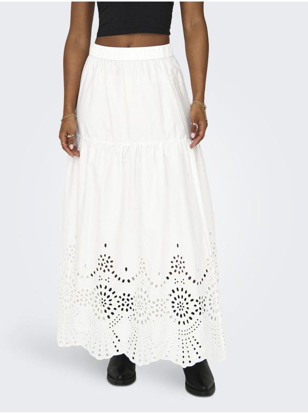 Only Women's white maxi skirt ONLY Roxanne - Women