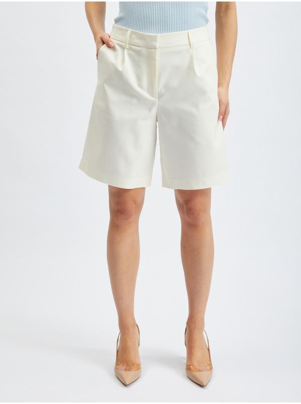 Orsay Women's White Shorts ORSAY