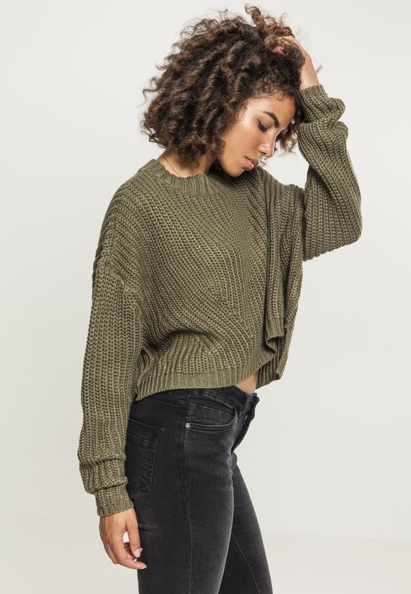 UC Ladies Women's wide oversize sweater olive