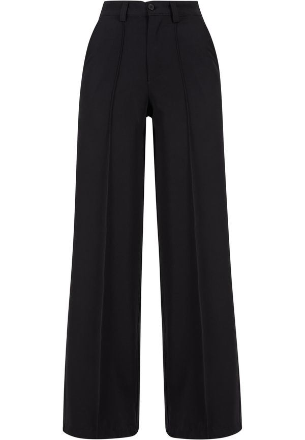 UC Ladies Women's wide pleated trousers - black
