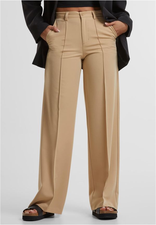 UC Ladies Women's wide pleated trousers - unionbeige
