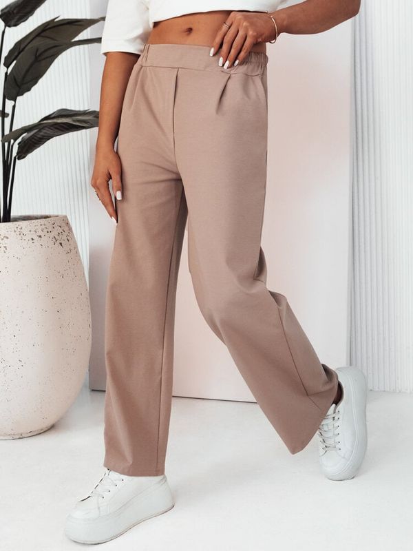DStreet Women's wide trousers RITES, beige Dstreet