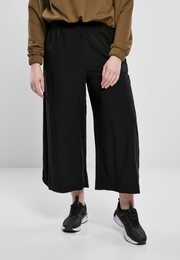 Urban Classics Women's wide viscose culotte black