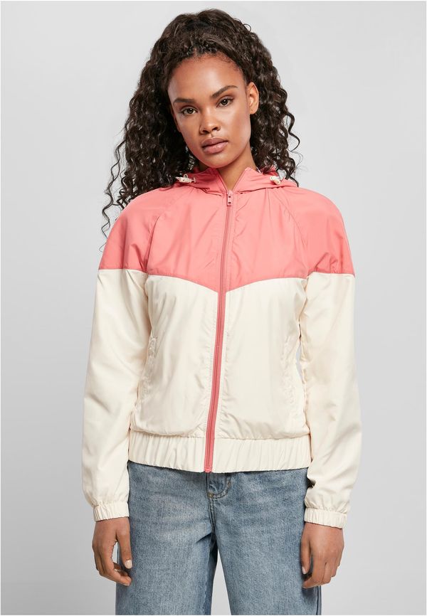 Urban Classics Women's windbreaker Arrow palepink/white sand