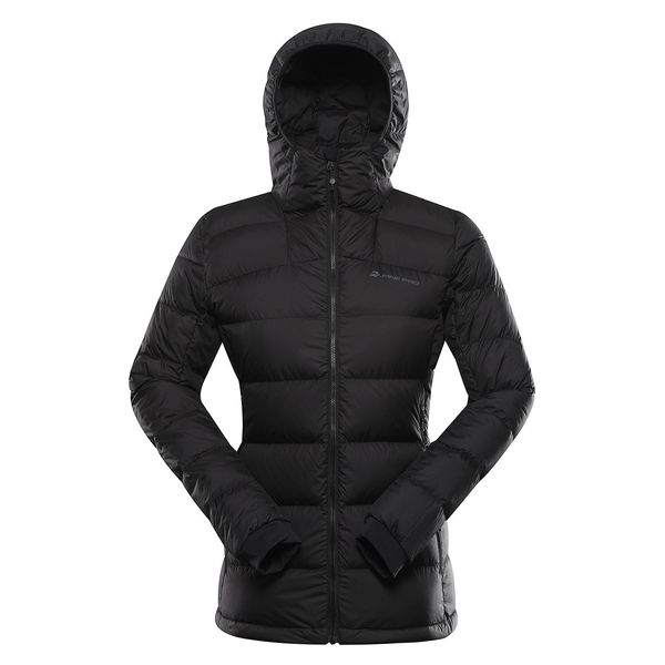 ALPINE PRO Women's winter down jacket with dwr ALPINE PRO ROGITA black