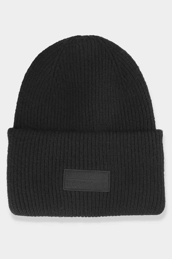 Kesi Women's winter hat with logo 4F black