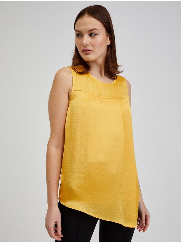 Orsay Women's yellow satin blouse ORSAY