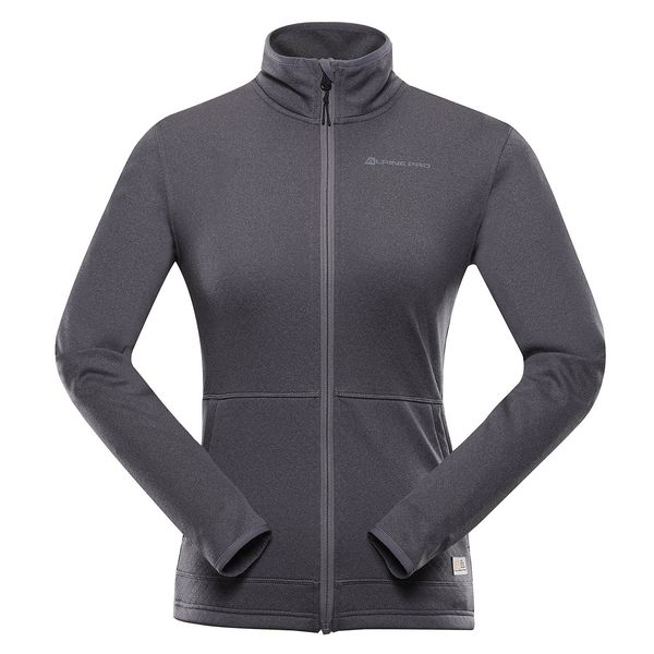 ALPINE PRO Women's zip-up hoodie ALPINE PRO QUERTA smoked pearl