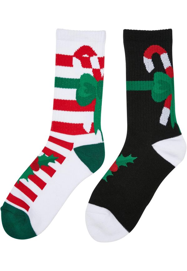 Urban Classics Accessoires X-Mas Candy Christmas Socks - 2-Pack Multicolored