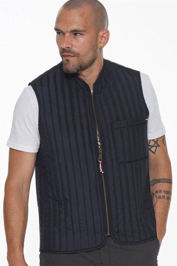 dewberry Y8611 DEWBERRY MEN'S VEST-NAVY BLUE