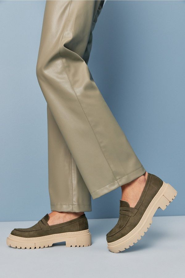 Yaya by Hotiç Yaya by Hotiç Khaki Women's Loafers