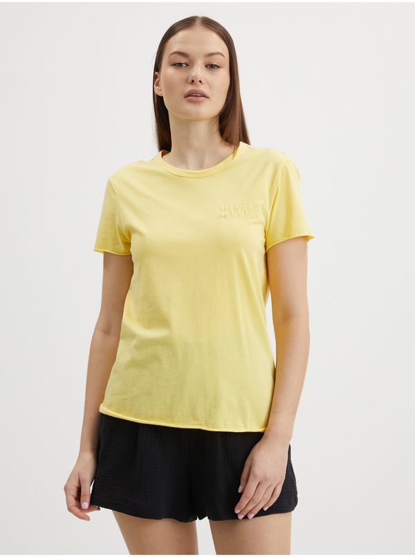 Only Yellow basic T-shirt ONLY Fruity - Women