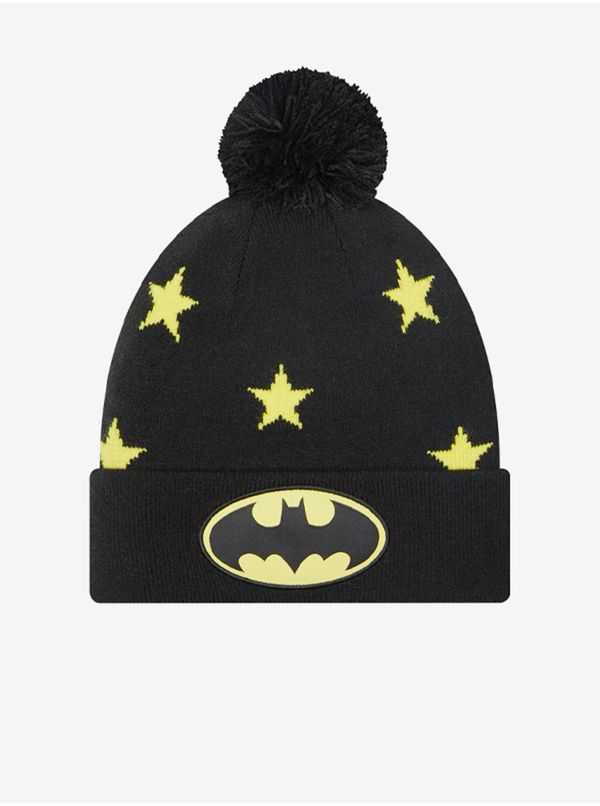 New Era Yellow-Black Boys Patterned Beanie New Era Star Bobble - unisex