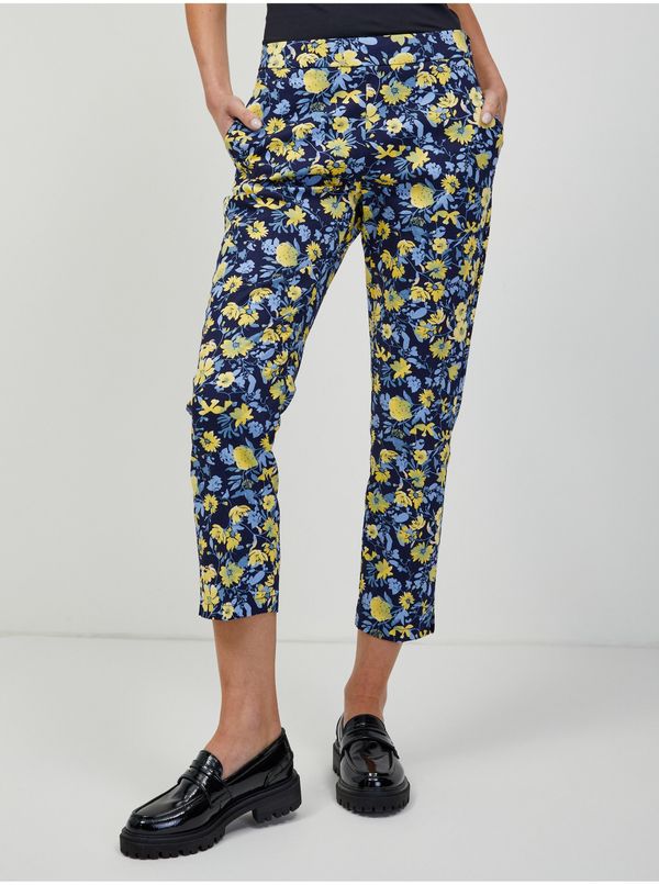 Orsay Yellow-blue floral shortened trousers ORSAY - Women