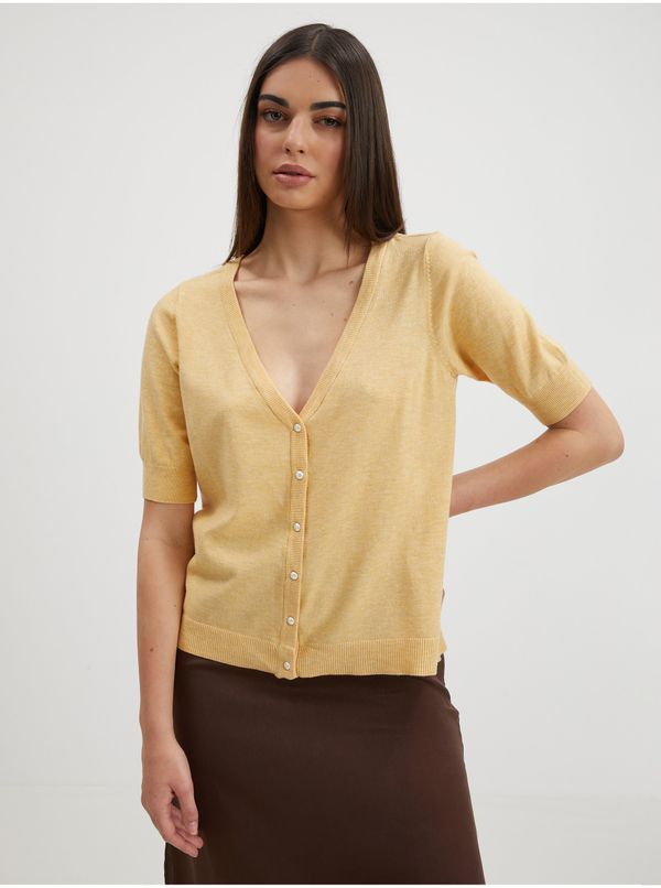 Vila Yellow Cardigan VILA Comfy - Ladies