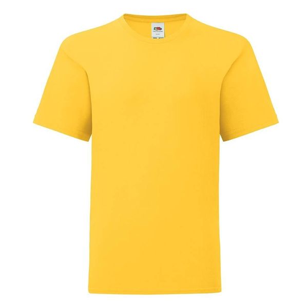Fruit of the Loom Yellow children's t-shirt in combed cotton Fruit of the Loom