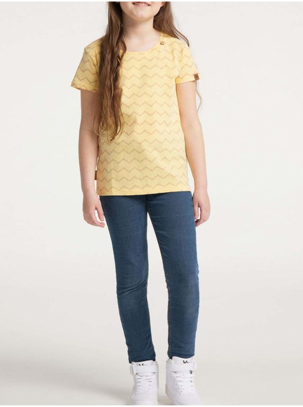Ragwear Yellow Girly Patterned T-Shirt Ragwear Violka Chevron - Girls