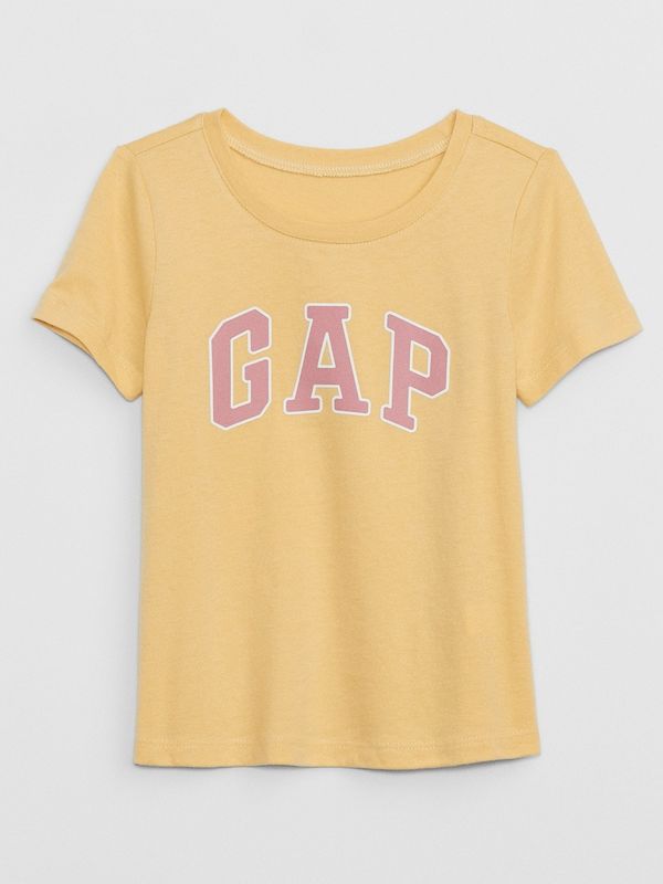 GAP Yellow girly T-shirt with GAP logo