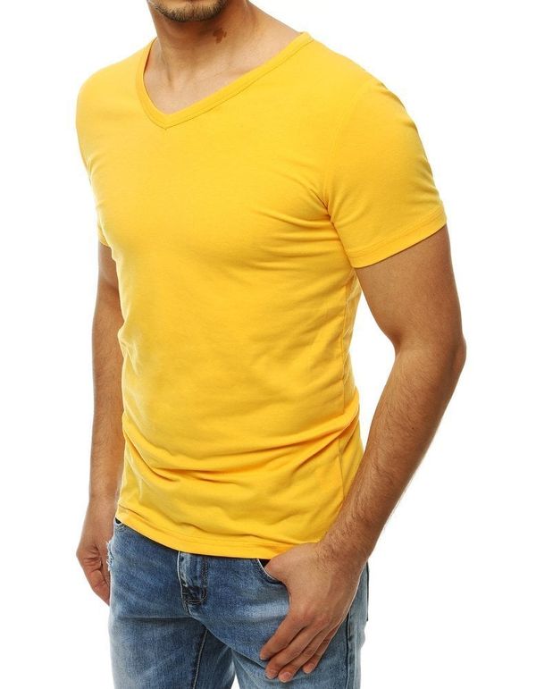 DStreet Yellow men's T-shirt RX4115
