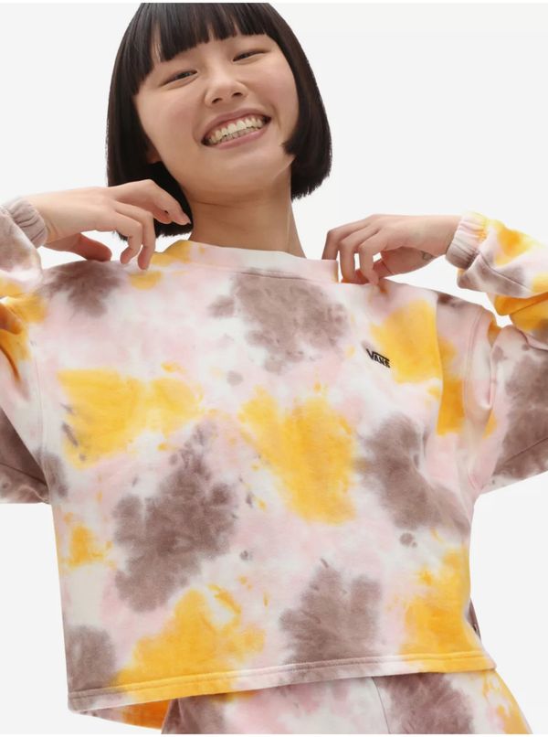 Vans Yellow-Pink Womens Batik Sweatshirt VANS Grunge - Women