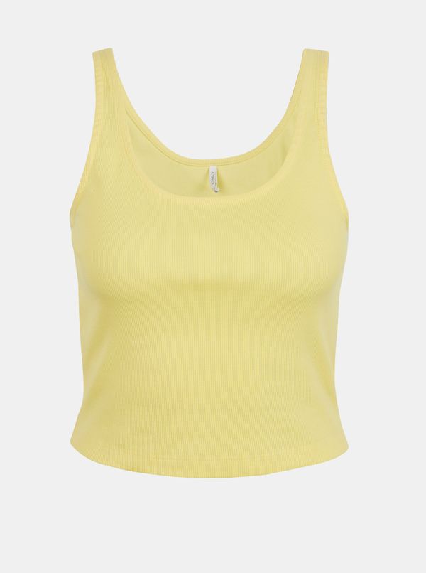Only Yellow short basic tank top ONLY Nessa - Women