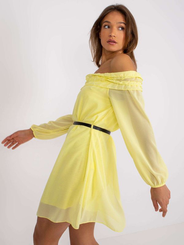 Fashionhunters Yellow Spanish dress Ameline