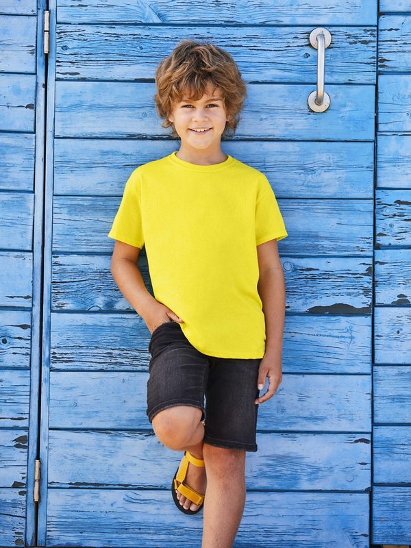 Fruit of the Loom Yellow T-shirt for Children Original Fruit of the Loom