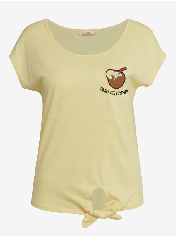 CAMAIEU Yellow Women's T-Shirt CAMAIEU - Women